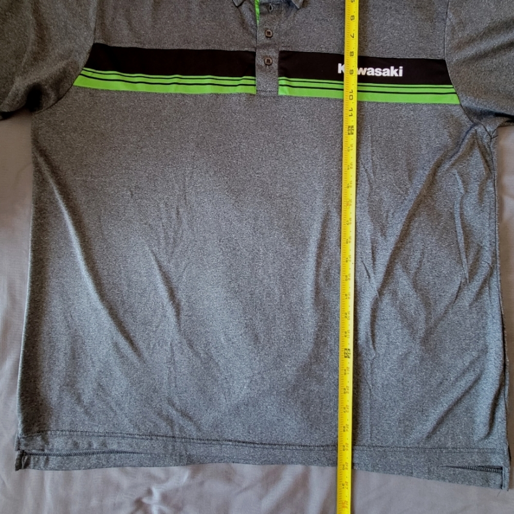 Kawasaki Men's Polo Shirt - Sz XL, Dark Gray, NWOT - Picture 7 of 7